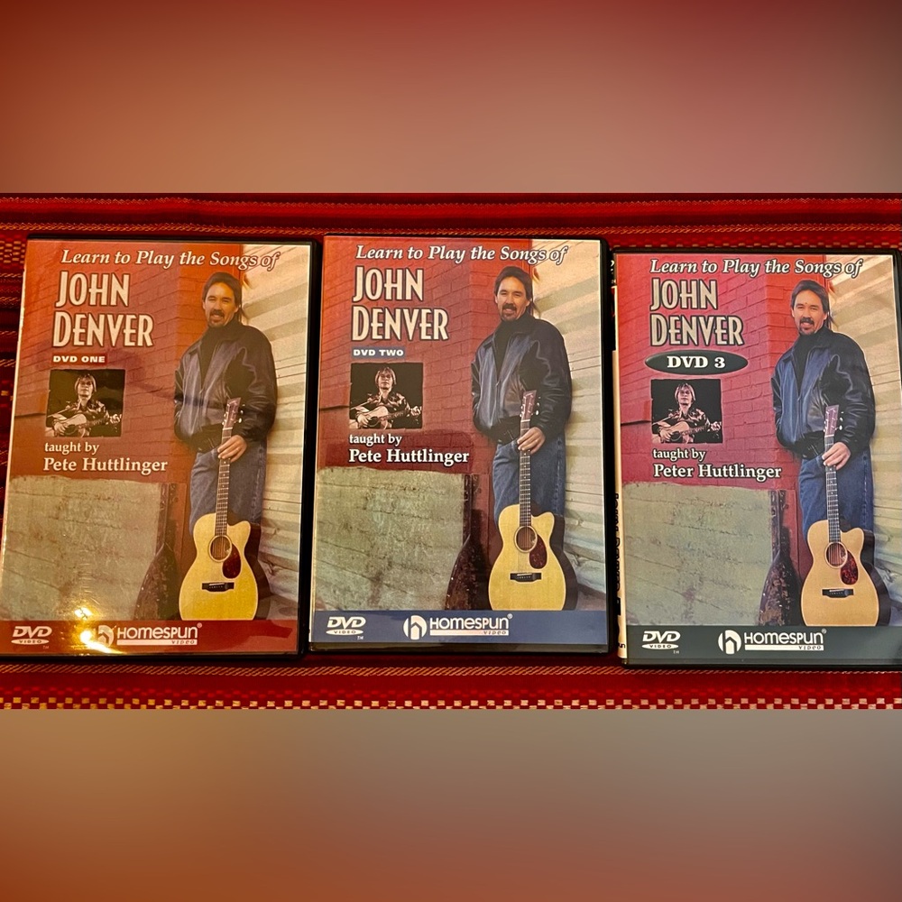 DVD Sets 1-2-3 ea comes with booklet dvd Learn to Play the songs of John Denver